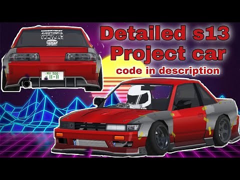 Detailed S13 Project car Custom Livery CODE | FR Legends