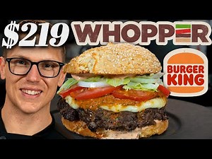 $219 Burger King Whopper Taste Test | Fancy Fast Food