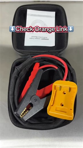 Stranded with a dead battery on a cold morning or in an empty parking lot? Don't panic or pay for a tow! This Heavy-Duty Jump Start Cable is your roadside lifesaver: ✅ Smart Safety: Reverse polarity protection prevents sparks and damage. Safe for everyone. ✅ Universal Power: Starts cars, trucks, SUVs, and motorcycles (12V/24V). Thick pure-copper cores deliver strong current. ✅ Compact & Tough: Lightweight, tangle-free, and stores anywhere. Be prepared always. Real Driver Review: "Saved our campi