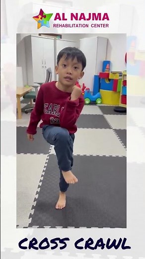 🧠 Cross Crawl Exercise for Kids #childdevelopment #occupationaltherapy