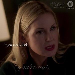 Claire right before this: "I'm getting drunk in your living room, Alison. You can call me Claire." 💁🏼 #PLLThePerfectionists | Pretty Little Liars