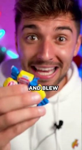 World's BIGGEST Bubblegum Bubble Ever! 🤯 #worldrecord #guinness