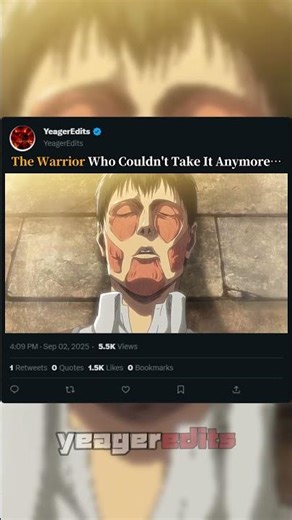 The Warrior Who Couldn’t Take It Anymore…