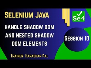 Handle Shadow DOM and Nested Shadow DOM Elements in Selenium 4 with Java–S#10 #coding #programming