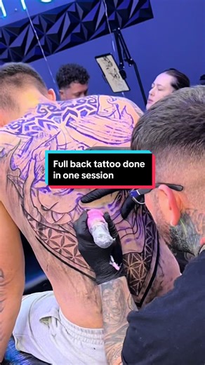 Full back tattoo done in one big session #tattoobackpiece #tattoos #besttattoosformen #cooltattoosformen #backtattooformen #creatorsearchinsights #fyp #tattooartist