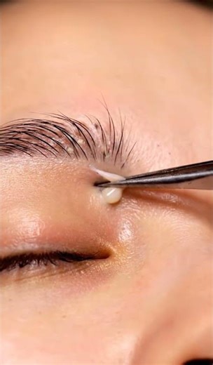 Inner Eyebrow Notch Extraction | Ultra-Macro ASMR Pore Cleaning #asmr #skincare