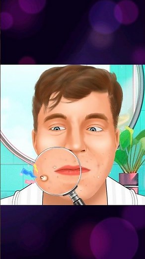 ASMR Face Cleaning with MrBeast 😲 Ingrown Hair & Sebum Removal#asmranimation