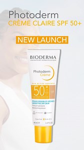 Say hello to our newest Launch : Bioderma Photoderm Cremé Claire is HERE🌞 ✓ Provides very high UVA/UVB protection ✓ Sun active defense with SPF 50 ✓ 8 hours of hydration & even complexion ✓ Multi - resistant - Water, heat & humidity ✓ Non-sticky, non-oily, non-comedogenic, non-acnegenic PLUS: 100% of our sunscreen is respectful of the Oceans Get the Cremé Claire glow today. Buy now. Priced at Rs.1099/- | BIODERMA