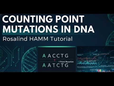Counting Point Mutations in DNA with Python | Rosalind HAMM Tutorial