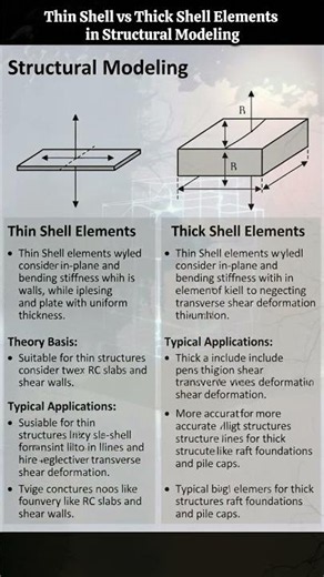 **Thin Shell vs Thick Shell Elements in Structural Modeling**In structural modeling,