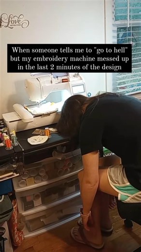 Embroidery machines are drama queens!