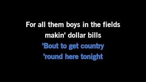 Karaoke Country Round Here Tonight - Randy Houser - CDG, MP4, KFN - Karaoke Version