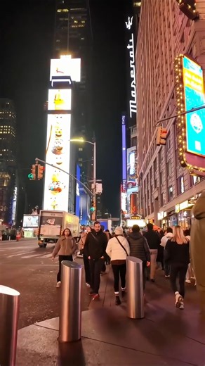 Times Square at Night 🌃 | The City That Never Sleeps in NYC!#shorts #travel #city