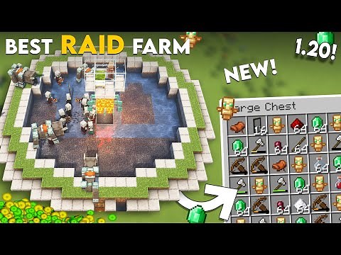 Minecraft EASIEST Raid Farm 1.20+ | How To Build Automatic Raid Farm In Minecraft