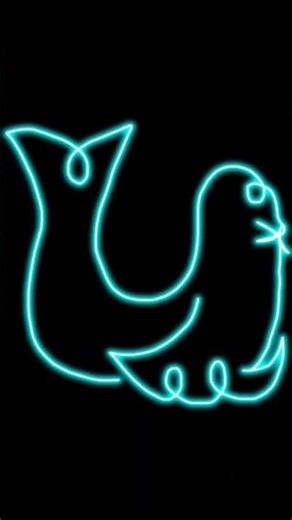 one line drawing a simple seal. how to draw a simple easy seal #art #drawing #draw