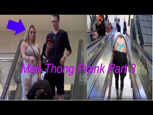 Man Thong Prank On The Escalator Part 3 (Banned)