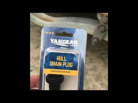 Pelican Bass Raider 10E Drain Plugs installed and Front Tie-Down Eyebolt