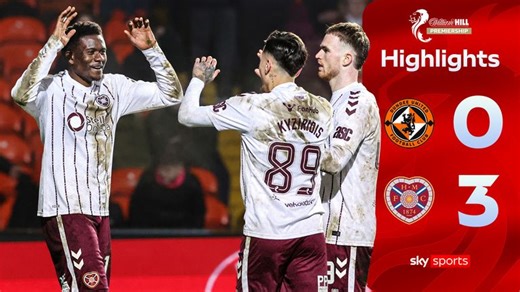 Dundee United 0-3 Hearts | Scottish Premiership highlights