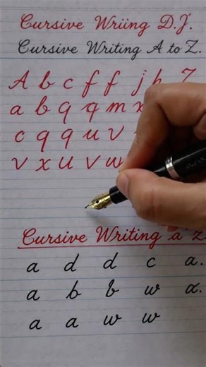 learn to write cursive handwriting