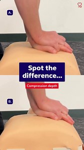 Are your chest compressions deep enough? In Clip A, compressions are too shallow to effectively circulate blood. Clip B shows compressions at the optimal depth of 5-6cm, which significantly increases the chance of surviving a cardiac arrest. Performing the best possible CPR is always our goal, but remember, any action is better than no action. Any CPR will still help improve the chance of survival. | Resuscitation Council UK