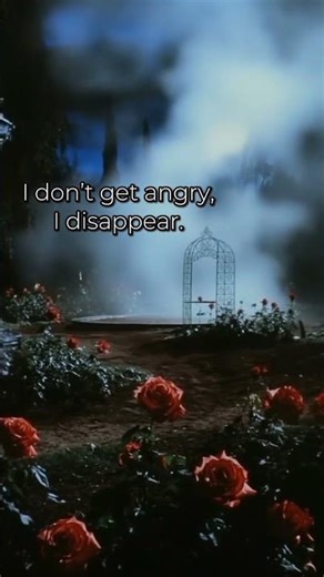 I don’t get angry, I disappear (dark cloud rap)