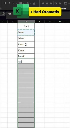 Tambah Hari Otomatis #excel #exceltips #microsoftexcel