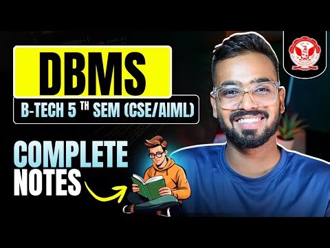 Database Management System (DBMS) Complete Notes for RGPV | B.Tech CSE/AIML 5th Semester
