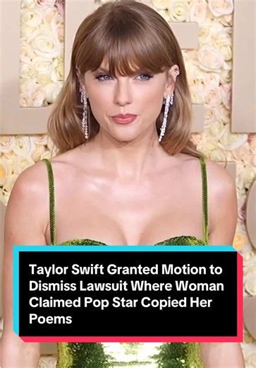 #TaylorSwift has won a court ruling dismissing an “absurd” copyright lawsuit from a Florida self-published poet. On Monday, July 6, a judge ruled that Marasco can’t sue Swift over “basic ideas,” per court documents obtained by PEOPLE. Tap the link in bio for the full story.