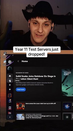 How to play Year 11 Test Servers #rainbow6siege #gaming