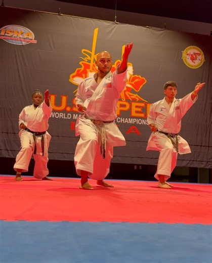 Strong, Graceful & Technically Sound Traditional Sport Karate Team Synchronized Kata Performance #karate #martialarts #usopen #kata | Point Fighter Live