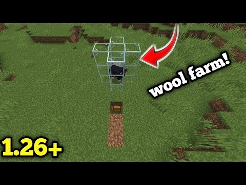 Easy Automatic Wool Farm in Minecraft! 🐑 (Survival Tutoria