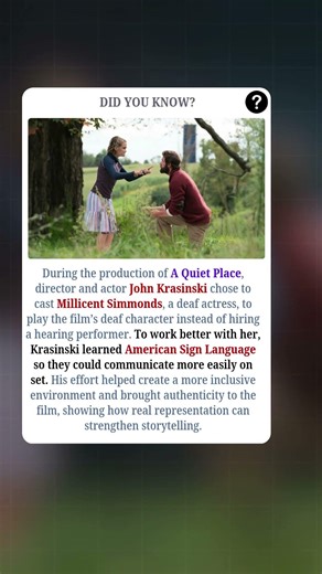 John Krasinski Learned Sign Language for His Co-Star