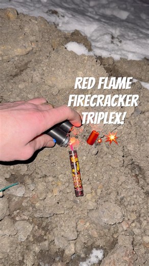 Red Flame Firecracker - Triplex!🧨💥 #shorts