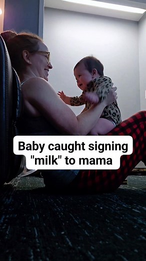 Lane Within Motherhood on Instagram: "Less crying with baby signing. Babies can learn to sign as early as 6 months old, before communicating with words. Being able to communicate with baby makes things less frustrating for mama and baby both 💞 #signlanguage #babysigning #baby #motherhood #momsunder30"