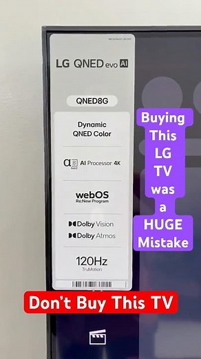 LG 65 Inch QNED Mini LED 4K 8GA TV | LG 8GA TV