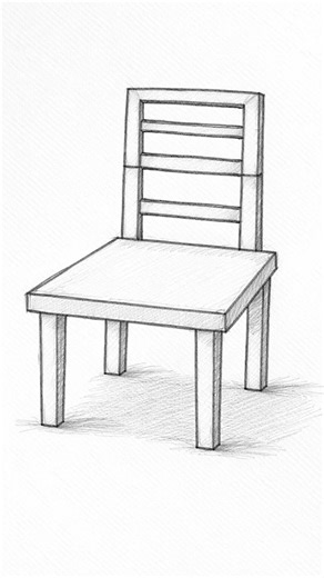 Chair Drawing Easy Step By Step | How To Draw Chair Easily #art #ytshorts #trendingshorts #viral