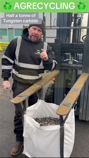 Half a Tonne of Tungsten Carbide: A Recycling Journey