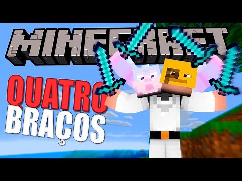 Minecraft mas temos 4 Braços 2 Cabeças