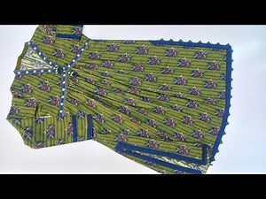 Most In demand Alia Style kurti cutting stitching/How to make Adorable V Alia Cut Shirt with border