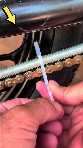 Hacks! How to Align a Motorcycle Wheel Using Chain Rod Tie Method | DIY Tutorial So beautiful 💯✔️🛠️