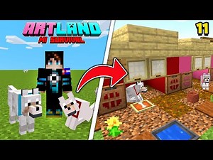 LES HAGO UNA CASA A MIS PERROS Y ESTABLO PARA LOS CABALLOS EN MINECRAFT 1.19 | ArtLand Cap 11