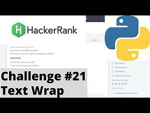 Hackerrank Python | Challenge #21 | Text Wrap