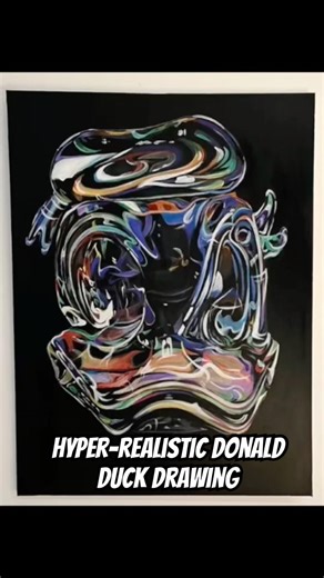 Drawing Hyper-Realistics Donald Duck #hyperrealism #drawing #donaldduck