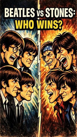 The Beatles vs The Rolling Stones — The Greatest Rock Rivalry Ever #musichistory #rocklegends