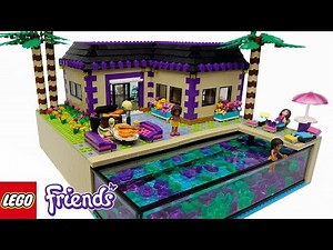 LEGO Friends-Inspired Party House 🌴 with a Stunning Real Water Pool