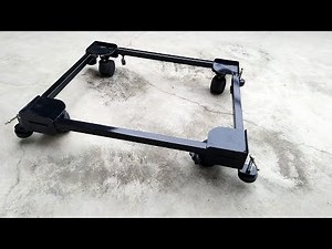 Adjustable Metal Stand/Trolley with Wheels for Washing machine & Refrigerators Review | Buildskill