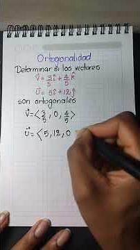 Vectores ortogonales | #laproflinam3
