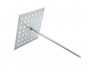 [Hot Item] Building Accessories 50X50mm Self-Adhesive Insulation Hanger Stick Pin Household Perforated Base Insulation Pins for Glass Wool