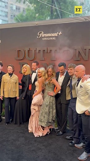 #duttonranch cast hits the red carpet together at the #yellowstone spinoff premiere
