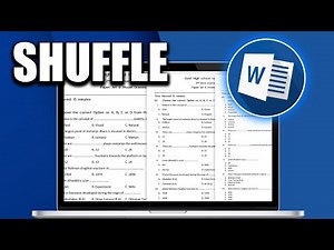 How To Shuffle Questions In Microsoft Word (Easy 2025 Guide)